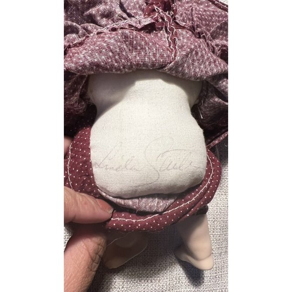 UFDC Convention Souvenir Doll 1987 MARY Porcelain Cloth Body LINDA STEELE - Picture 5 of 8